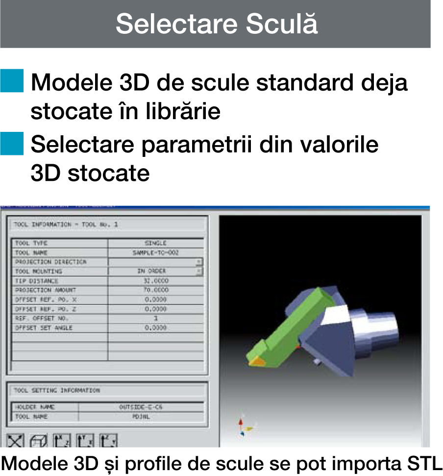 Pasul 3 - Selectare Sculă