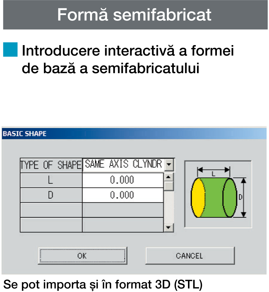 Pasul 4 - Selectare Formă semifabricat