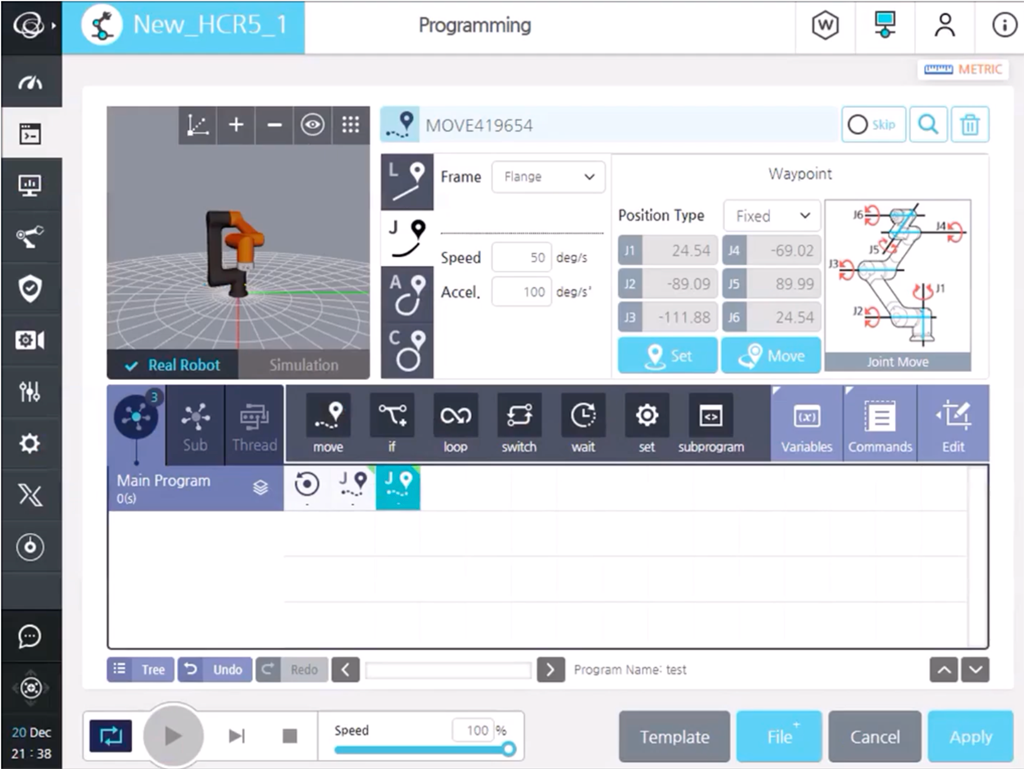 Robotul colaborativ HCR - programare intuitivă