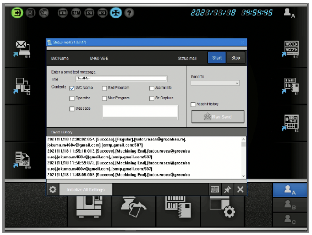 notificare alarma masini cnc