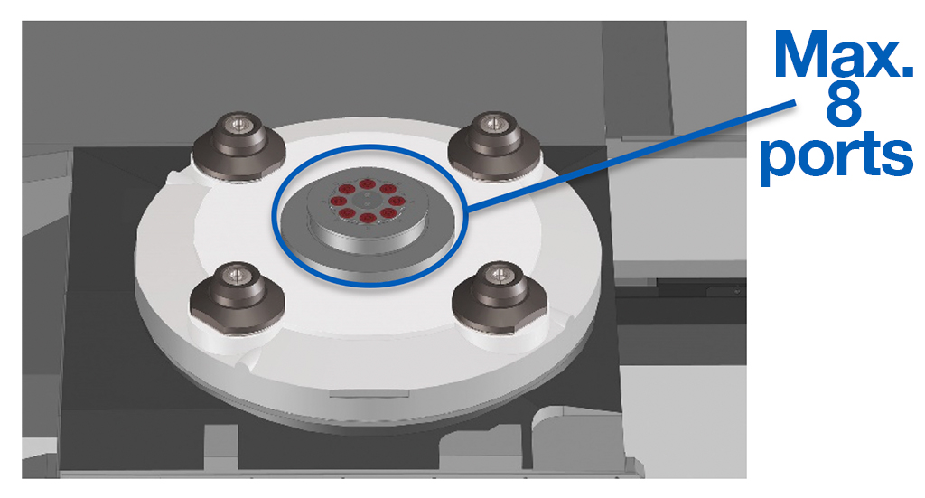 Centru Orizontal OKUMA MA-8000H - porturi pneumatice