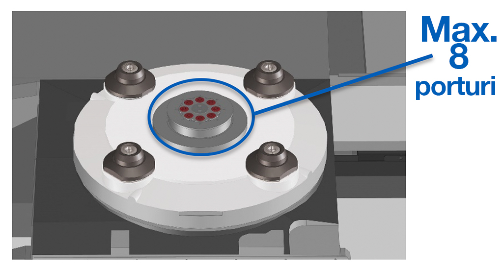 entru Orizontal OKUMA MA-600HIII - porturi prindere pneumatice