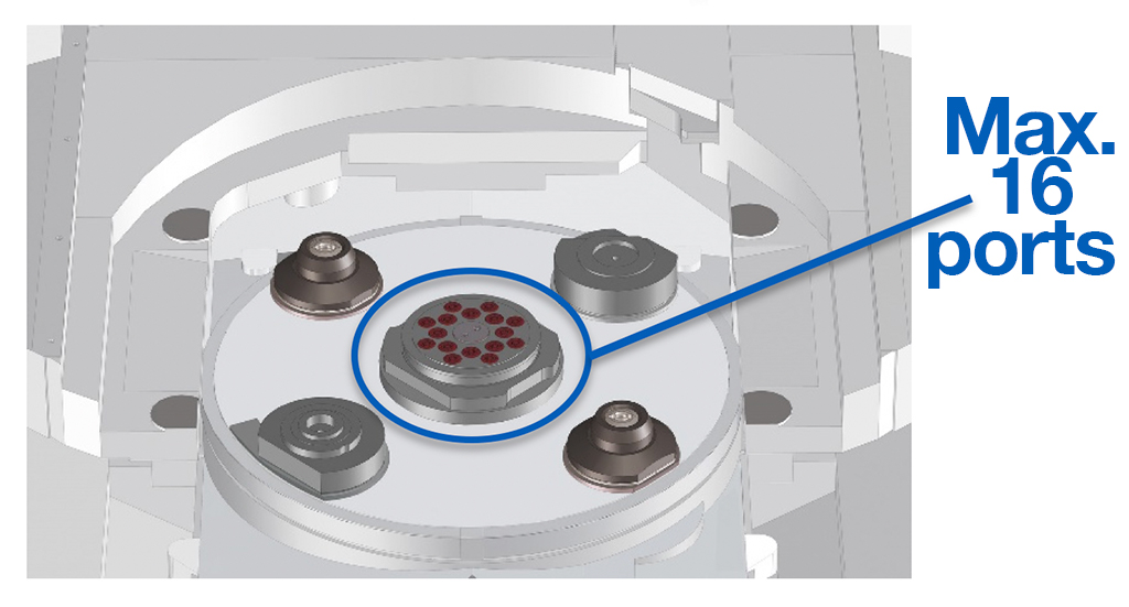 Centru Orizontal OKUMA MA-8000H - porturi pneumatice