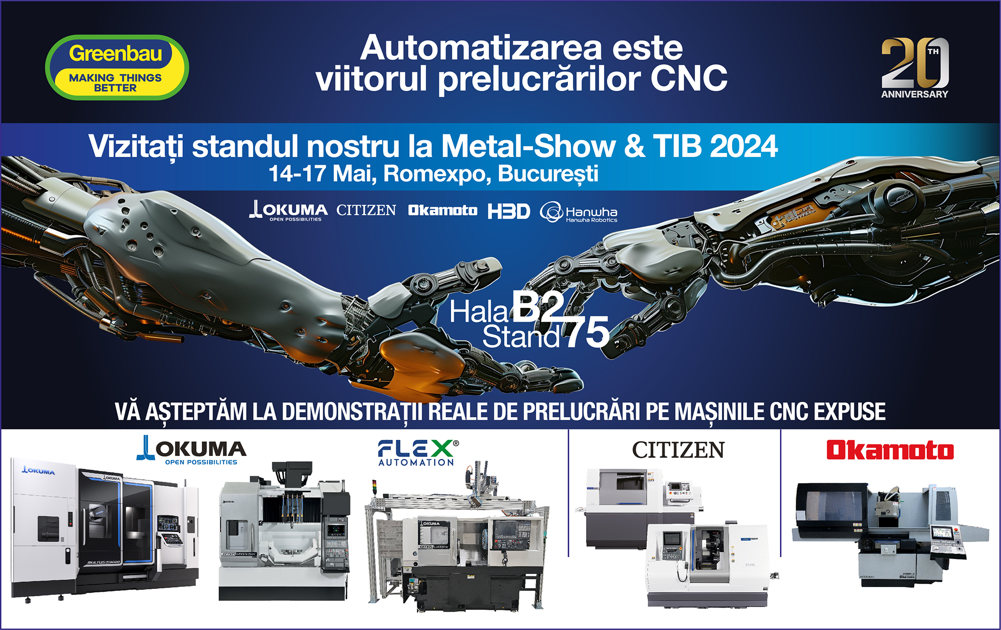 INVITATIE Greenbau la MetalShow & TIB 2024