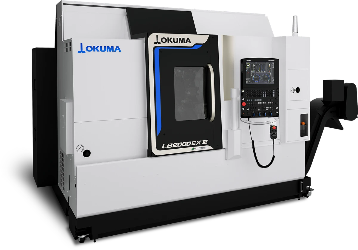 OKUMA LB2000 EX III Strung CNC orizontal cu o turelă și cu precizie ridicată OSP P500