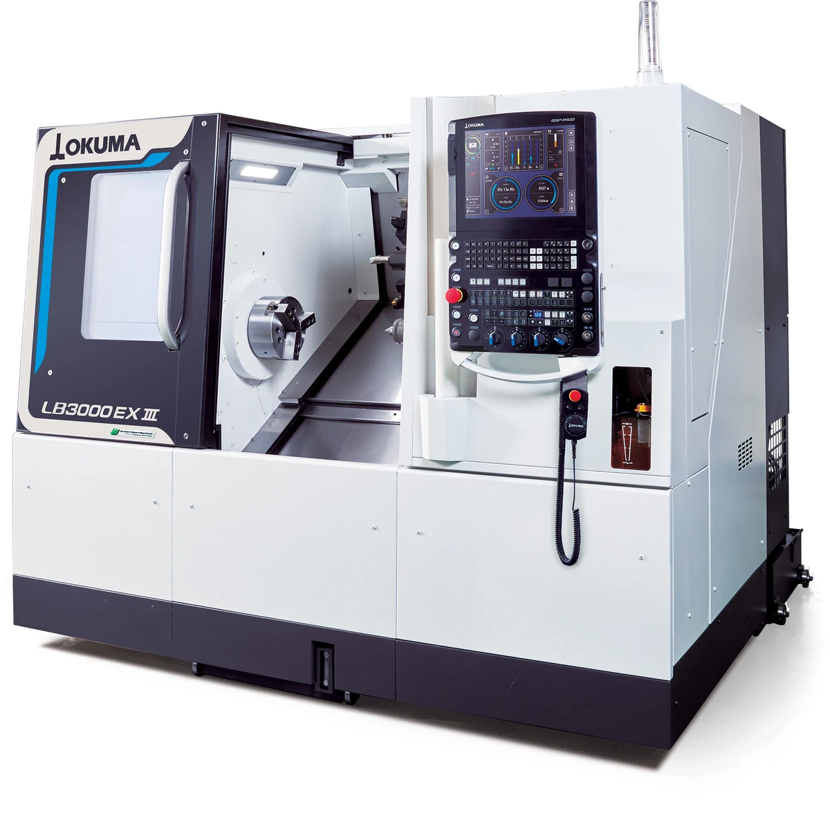 OKUMA LB3000 EX III Strung CNC orizontal cu o turelă și cu precizie ridicată OSP P500