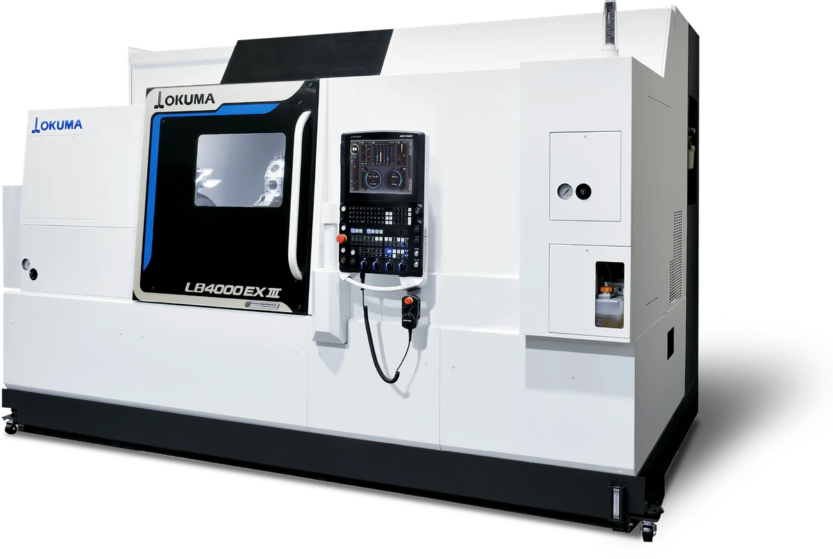 OKUMA LB4000 EX III Strung CNC orizontal cu o turelă și cu precizie ridicată OSP P500