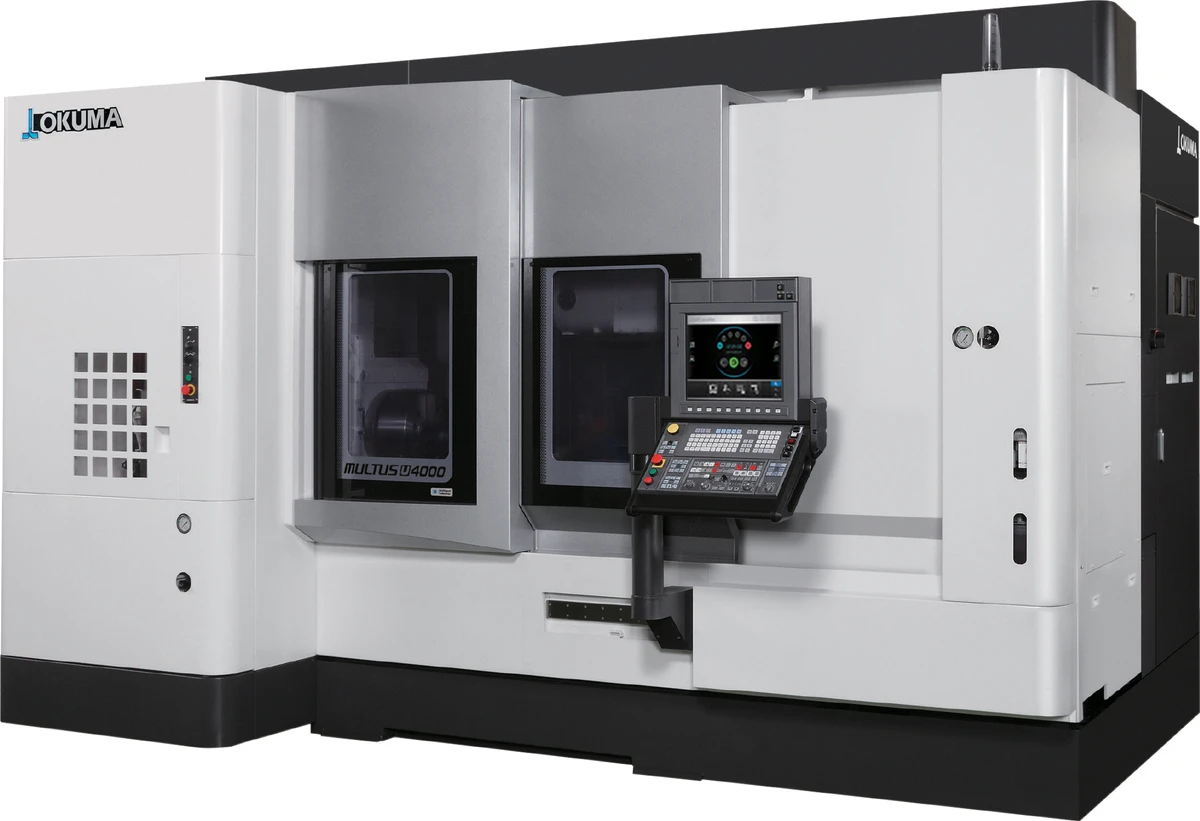 OKUMA MULTUS-U4000 Strung CNC orizontal cu o turelă și prelucrare pe axa B